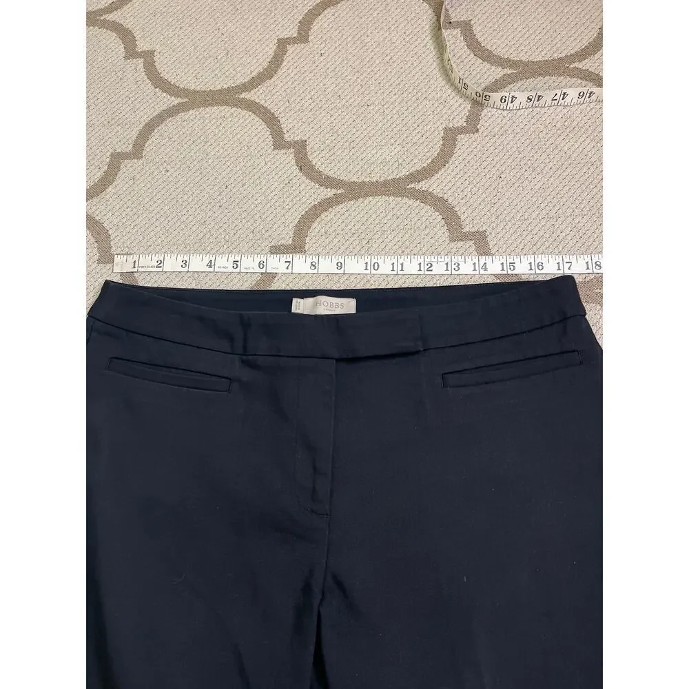 Hobbs London Black Annie Trouser Pants, size 10, MSRP $165